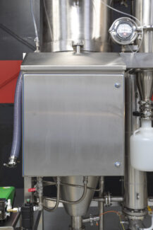 Detailed view of a Pulse Combustion Systems industrial spray dryer, highlighting the precision engineering of our spray drying equipment and drying system components.