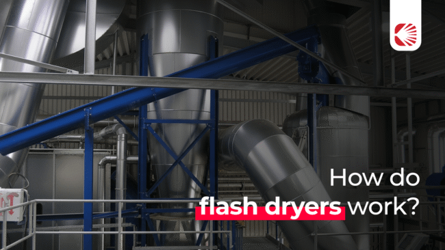 How do flash dryers work