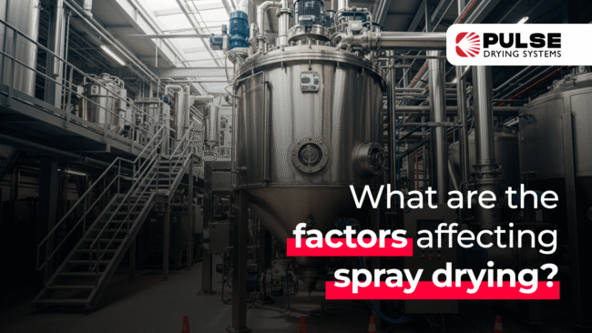What are the factors affecting spray drying (1)