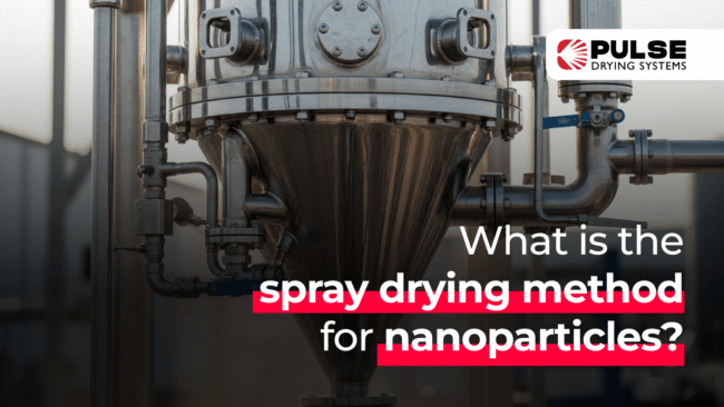 What is the spray drying method for nanoparticles
