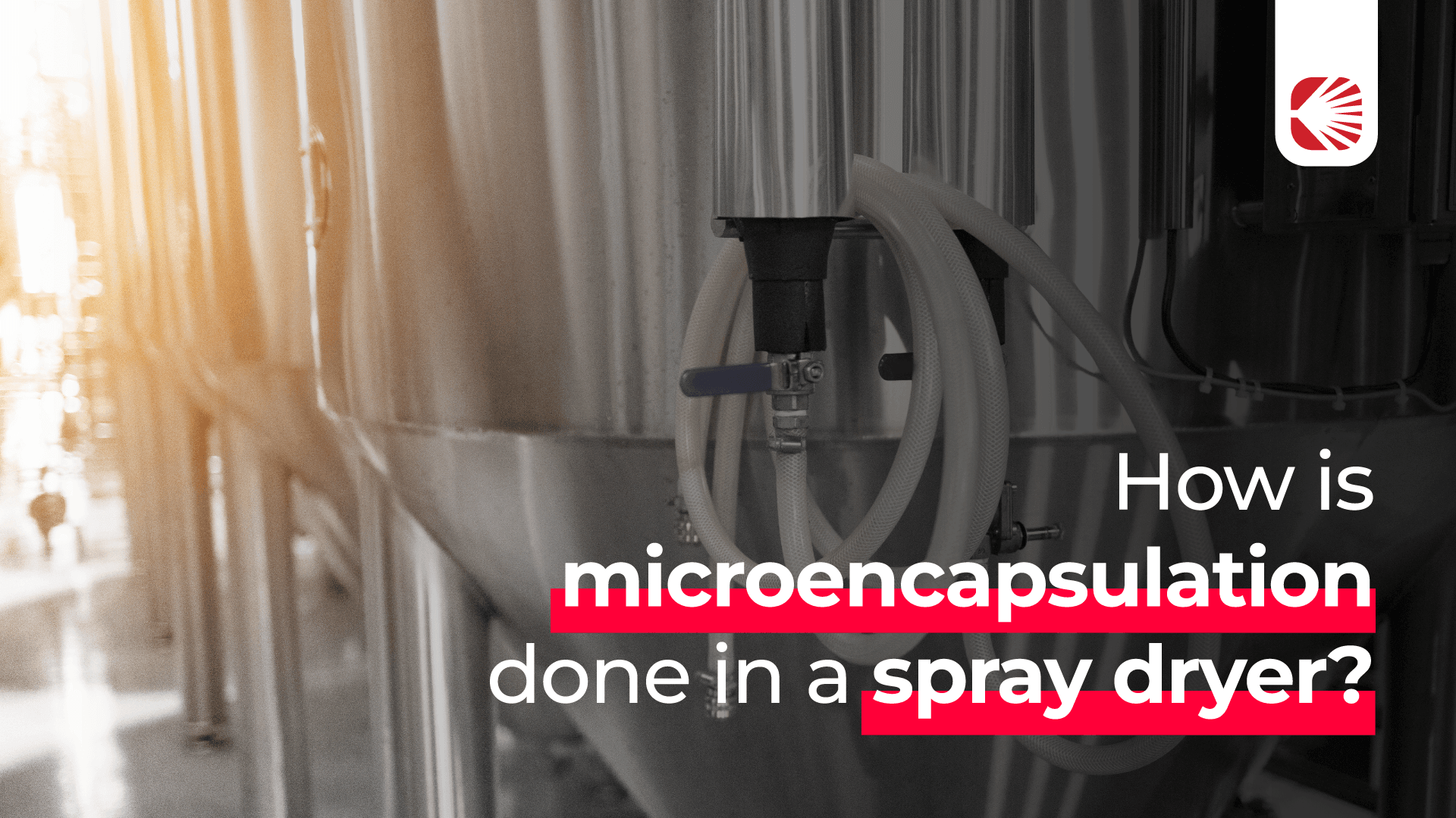 How is microencapsulation done in a spray dryer?